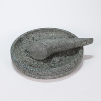 Mortier en granit écologique pour broyer herbes et épices domestiques, ail, poivre du Sichuan, piment, pour une pulvérisation efficace