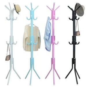 <span class=keywords><strong>Porte</strong></span>-vêtements multifonctionnel et minimaliste intégré du sol au plafond avec étagère <span class=keywords><strong>de</strong></span> rangement pour <span class=keywords><strong>porte</strong></span> et crochets - Product Image 1