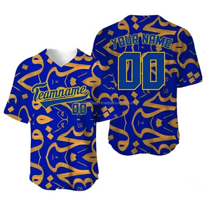 Diseño de verano, Jersey de béisbol personalizado, ropa deportiva corta, uniforme de entrenamiento de softbol, nombre/Equipo, sublimación, espacios en blanco de moda - Product Image 5