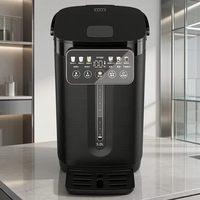 Bouilloire électrique sans fil en acier inoxydable 5L avec contrôle numérique de la température, plusieurs réglages de température, maintien au chaud, idéale pour hôtels et cafés