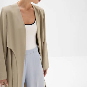 Vente flash Abaya modeste du Moyen-Orient Dubaï Cardigan islamique musulman Deux pièces Robes musulmanes ouvertes pour femmes - Product Image 3