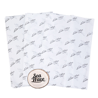 Benutzer definiertes Logo Gedruckte Geschenk verpackung/Seidenpapier/Geschenk papier blätter mit Logo 17g/m² schwarzer Druck geschenke Verpackungs papier