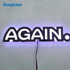 Acrilico led segno in bianco, led segno negozio al di fuori, led gelato negozio segno - Product Image 5