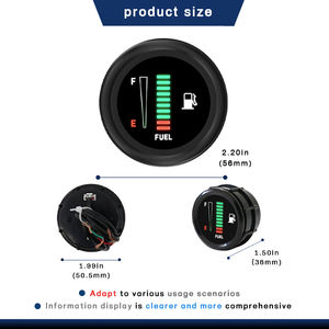 Wenle 52 мм светодиодный индикатор уровня топлива автомобильный инструмент модификации Универсальный Топливный поплавок 12 В измеритель уровня масла - Product Image 3
