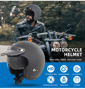 Mũ bảo hiểm nửa đầu cổ điển, thiết kế tùy chỉnh bán buôn, vỏ ABS, kiểu dáng cổ điển, ôm sát đầu, mũ bảo hiểm xe máy - Product Image 2