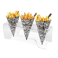 Présentoir de comptoir en acrylique pour cornets de glace, idéal pour la cuisine ou la vente au détail – Vente en gros usine