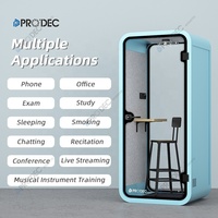 Meubles de bibliothèque, cabine de téléphone de bureau pour 4 personnes, cabine acoustique de pod de réunion