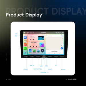 Radio para Auto Podofo de 9 Pulgadas, 4+64G, Android, con Carplay/Android Auto Inalámbrico, GPS, WiFi, Teclado Tipo Piano, Venta al Por Mayor - Product Image 4