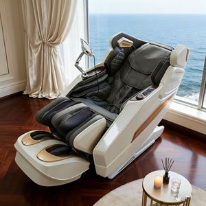 Massage Chair 4D Robotic Hand SL Guide Rail 61 Airbags Zero Gravity Heating <b>Vibration</b> Kneading Full Body Massage Home Use - Product Image 3
