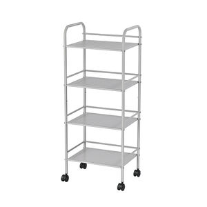 공간 절약 3 4 5 계층 스토리지 주최자 랙 이동식 선반 트롤리 금속 롤링 스토리지 카트 주방 욕실 거실 용 - Product Image 4