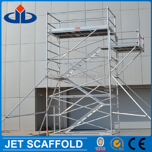 Échafaudage mobile en aluminium certifié CE, hauteur de travail 3,5 m, excellent pour la construction - Product Image 4