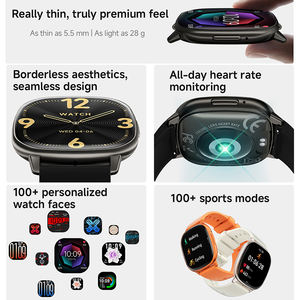 Nouvelle Montre Connectée HD17 Air AMOLED 2026, Étanche IP68, Surveillance de la Pression Artérielle et du Rythme Cardiaque, Suivi de Santé et de Fitness - Product Image 2