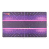 Grand tapis de souris de jeu RGB, motif de dessin animé personnalisé, impression par transfert thermique, surface imperméable, base en caoutchouc antidérapante pour le bureau