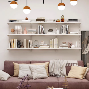 Grande étagère <span class=keywords><strong>murale</strong></span> de 2.4m de largeur, bibliothèques élégantes, espace de rangement pour bureau à domicile et <span class=keywords><strong>bibliothèque</strong></span> - Product Image 6