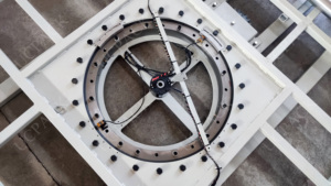 Transportador de rodillos de paleta motorizado de plato giratorio de transferencia automática UCPACK - Product Image 5