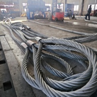 Verzinktes/Stahlbeschichtetes 6x36 ASTM Stahlseil 16mm Schwarz Oxidiert Hochwertig Schweißbar Biegbar Anpassbar für