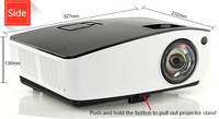 Projecteur DLP à courte focale 3D 4000 Lumens Résolution XGA Prise en charge 1080P Rapport d'aspect 4:3