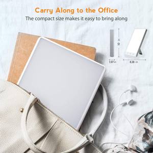 医療グレードLEDライトセラピーランプ調整可能3明るさレベル夏時間ホームオフィス用 - Product Image 4