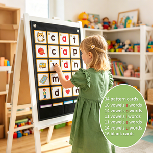 Tableaux de classement des mots CVC avec 144 cartes flash – Indispensable pour la maternelle – Jeux d'alphabétisation CVC pour la lecture et l'orthographe - Product Image 2