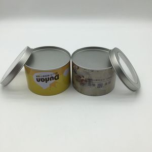 Custom Printing Round <b>Metal</b> Tin <b>Box</b> with Window Lid for Durian Cake Cookie Candy Food Packaging - Product Image 2