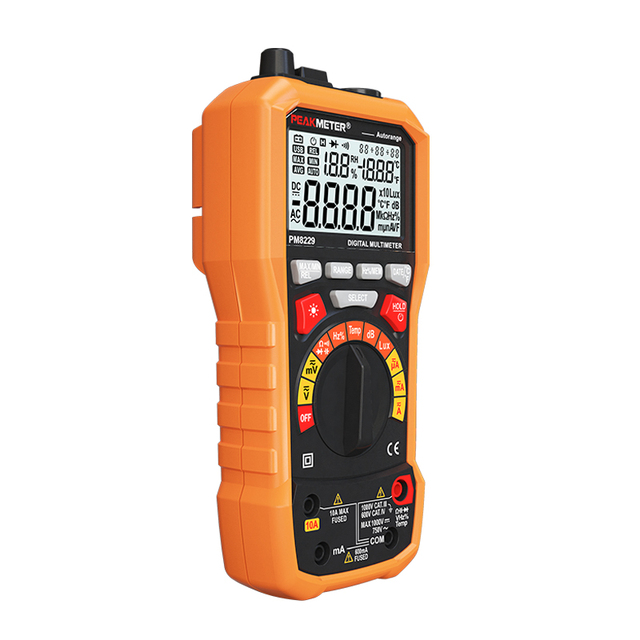 5in1 Digital Multimeter Aa Battery Ac/dc Digital Volt Meter & Multimeter Analogue Analog Multimeter Sound Level lux Temp
