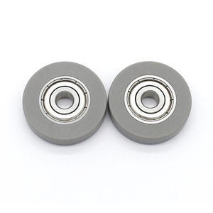Fournisseur direct d'usine, poulies plates revêtues de caoutchouc 698ZZ, roulements à billes à gorge profonde, rouleaux en plastique POM / roues de guidage - Product Image 1