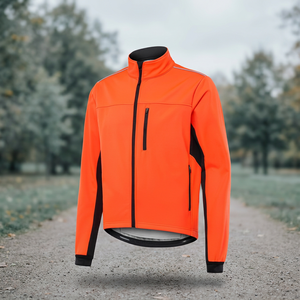 Custom Logo Softshell Thermal Reflective Waterproof Windproof Full Sleeve Winter <b>Cycling</b> <b>Jacket</b> <b>Men</b> Bike - Product Image 4