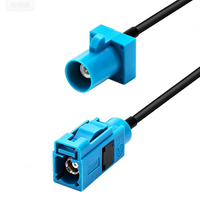 Adaptador RF LEAD Fakra RG174 de 50 OHM DC-6GHz, Conector Macho/Hembra Tipo Pigtail, Antena de Radio para Auto GPS, Negro, 10cm