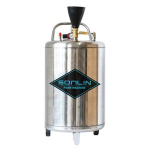 ماكينة رغوة متنقلة من SONLIN بصمام نحاسي عالي الجودة وخزان من الفولاذ المقاوم للصدأ سعة 80 لترًا لغسيل السيارات وتكوين رغوة الثلج والفقاعات - Product Image 1