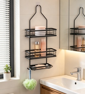 Scaffale Moderno Ecologico in Acciaio al Carbonio a Tre Ripiani per Cucina, Bagno e <span class=keywords><strong>Soggiorno</strong></span> - Product Image 2