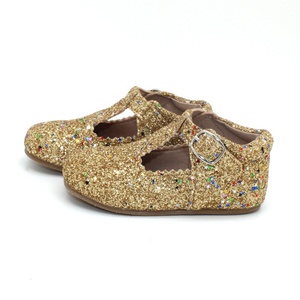 2020 brillo de oro vacaciones niñas niños tbar zapato de bebe - Product Image 1