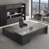 Ensemble de bureau de direction moderne Boss Mobilier de direction minimaliste avec grand bureau et chaise confortable pour la chambre Bureau du directeur