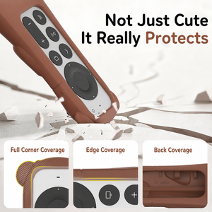 Custodia Protettiva in Silicone Morbido SIKAI Kawaii a Forma di Orsetto per <span class=keywords><strong>Telecomando</strong></span> Apple TV 4K Siri 2a/3a Generazione con Protezione Nascosta per AirTag - Product Image 2