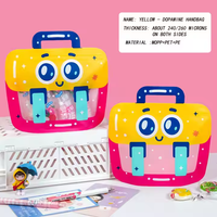 Gummies Packaging Zip Lock Flat Die Cut Mylar Bag Cute Cartoon Mini School Bag Creative Candy Snack Handle Plastic Bag