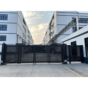Puerta Plegable Retráctil de Aluminio Industrial, Puerta de Seguridad Automática Resistente para Almacenes y Perímetros de Fábricas - Product Image 1
