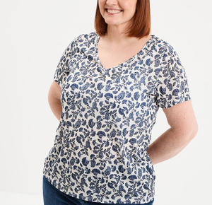 <b>Extended</b> Size Women's Casual Short Sleeve T-<b>Shirt</b> with Premium Satin Fabric Breathable & Quick Dry Plus Size Relaxed Fit - Product Image 2