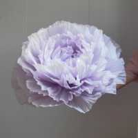 Bunga Peony Buatan dari Katun Raksasa Buatan Tangan untuk Dekorasi Latar Belakang Pesta Pernikahan