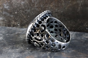 Anillo de compromiso de Plata de Ley 925 de estilo otomano turco joyería hecha a mano para regalo de boda y fiesta Turquía - Product Image 2