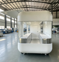 Remorque alimentaire en aluminium personnalisable Aobote à double essieu tandem pour la bière, la restauration rapide, l'utilisation en extérieur - Résistante à la rouille, facile à nettoyer, DOT/CE