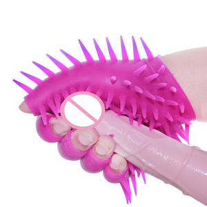 Guantes <span class=keywords><strong>de</strong></span> Masaje <span class=keywords><strong>de</strong></span> Goma Suave con Púas para Masturbación Femenina OEM, Guantes <span class=keywords><strong>de</strong></span> Coqueteo SM - Product Image 4