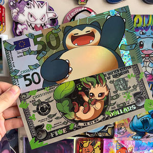 Cartes Pokémon colorées en dollars américains de la série animée PY, jeu de société, vente en gros, cadeau, décoration, fournisseur de cartes Pokémon pour enfants - Product Image 3