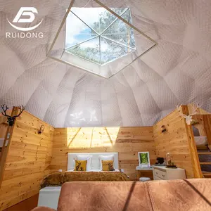 8m Best Quality Family Glamping Tent Dome With Toilet