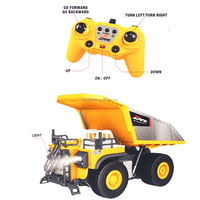 LK Toys 1:18 9CH 2.4G RC Camion benne télécommandé pour enfants débutants, véhicule d'ingénierie, camion auto-déchargeur pour enfants Z6827A