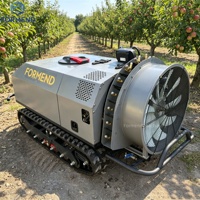 Pulvérisateur agricole à chenilles télécommandé avec réservoir de 500L pour désherbant sur grandes surfaces agricoles