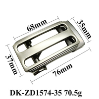 Boucle à cliquet OEM personnalisée 35 mm en nickel brossé à dégagement rapide, à prise ferme, pour ceinture de costume d'affaires, pièces de ceinture durables