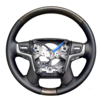 Volant en cuir intégral pour Toyota Prado 120 150 LC79 Yaris GR Hilux 4Runner Mark X CHR, en stock