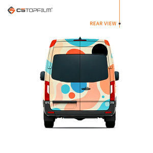 <span class=keywords><strong>Pellicola</strong></span> Adesiva Personalizzata per Pubblicità su Veicoli, Design Astratto Colorato, Adesivo per Auto in TPU PET <span class=keywords><strong>PPF</strong></span>, Grafica per Furgoni Commerciali - Product Image 3