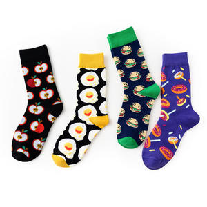 Best-Selling <strong>Men's</strong> INS Original Cotton <strong>Socks</strong> with Creative Design Food Series Embroidery Logo for Lovers in Europe <strong>United</strong> States - Product Image 5