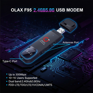 Olax F95 4G <span class=keywords><strong>USB</strong></span>ドングルデュアルバンド4g <span class=keywords><strong>USB</strong></span>モデム300Mbps Wifiドングルアンテナ付きポートデュアルバンド4Gドングル - Product Image 2