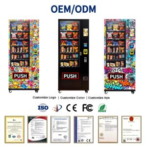 Máquina Expendedora Personalizable de Aperitivos y Bebidas con Lector de Tarjetas y Código QR para Pagos, Botellas de Refresco y Fideos Instantáneos - Product Image 3